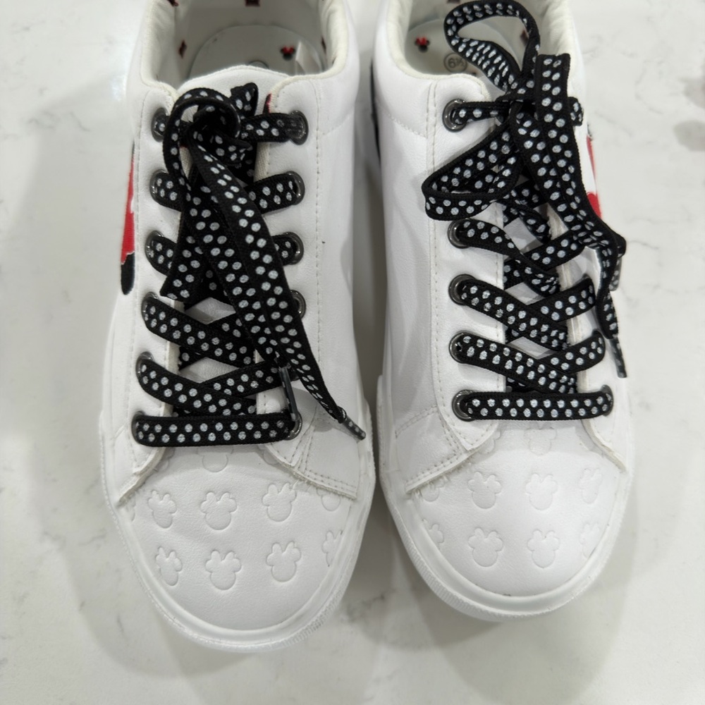 Disney White and Black Kids Sneakers - Picture 4 of 14
